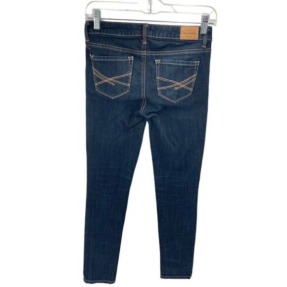 Aeropostale Womens Ashley Ultra Skinny Jeans Dark Wash Blue Stretch Size 1/2 Reg - Picture 9 of 9